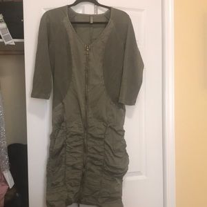 XCVI dress, Camo green, knee length, size medium
